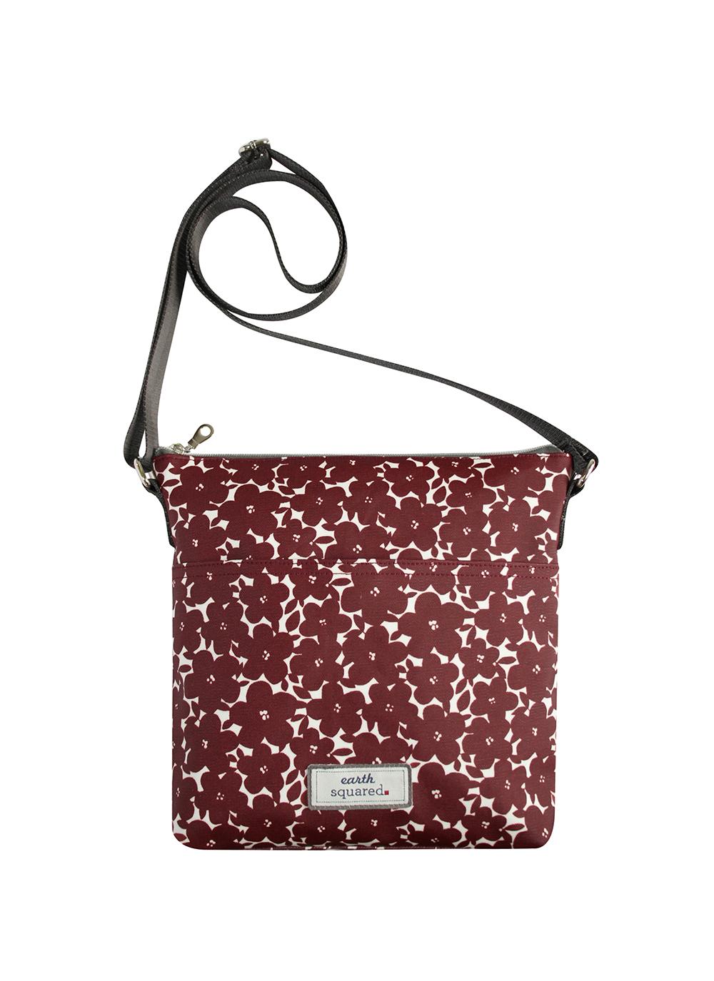 Red Flower Oil Cloth Messenger Bag Blarney